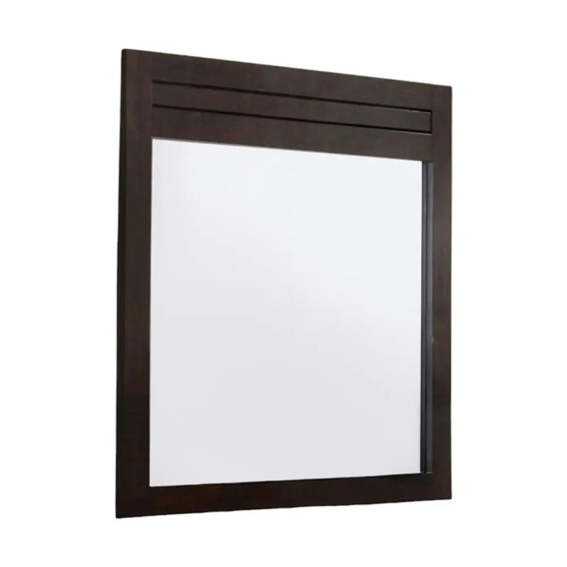 37" Mahogany Wood Framed Dresser Mirror Homeroots Bed & Bath