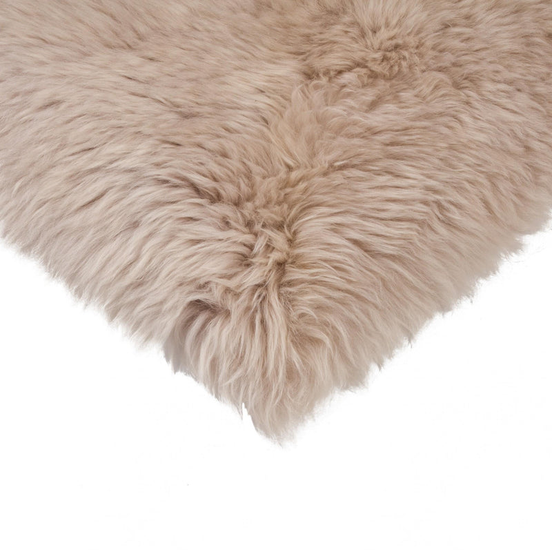 17" X 17" Taupe New Zealand Sheepskin Dining Chair Pad - Kitchen & Dining