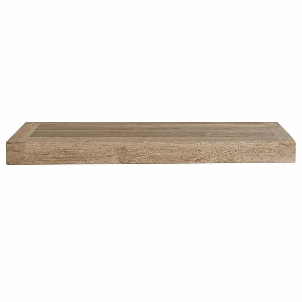 38" Brown Wood Wall Mounted Floating Shelf Homeroots Organization