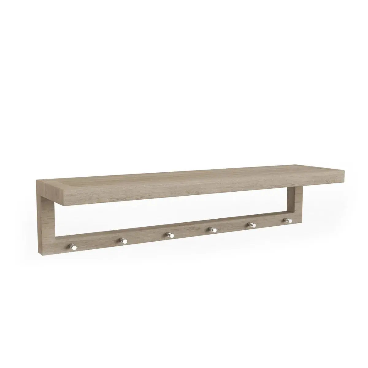 38" Brown Wood Wall Mounted Floating Shelf Homeroots Organization