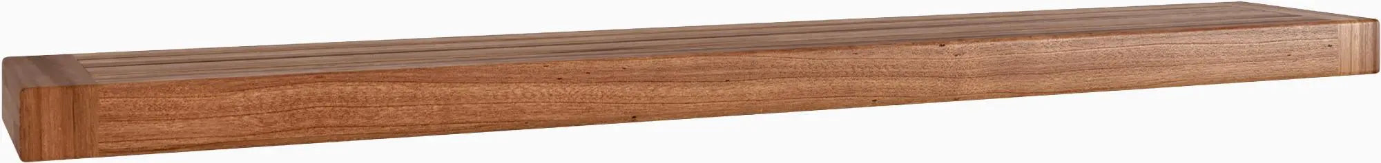 38" Brown Wood Wall Mounted Floating Shelf Homeroots Organization