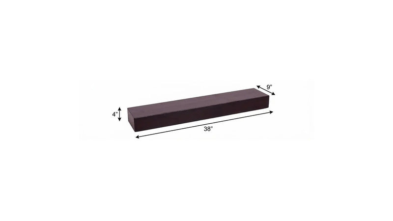 38" Espresso Wood Wall Mounted Floating Shelf Homeroots Organization