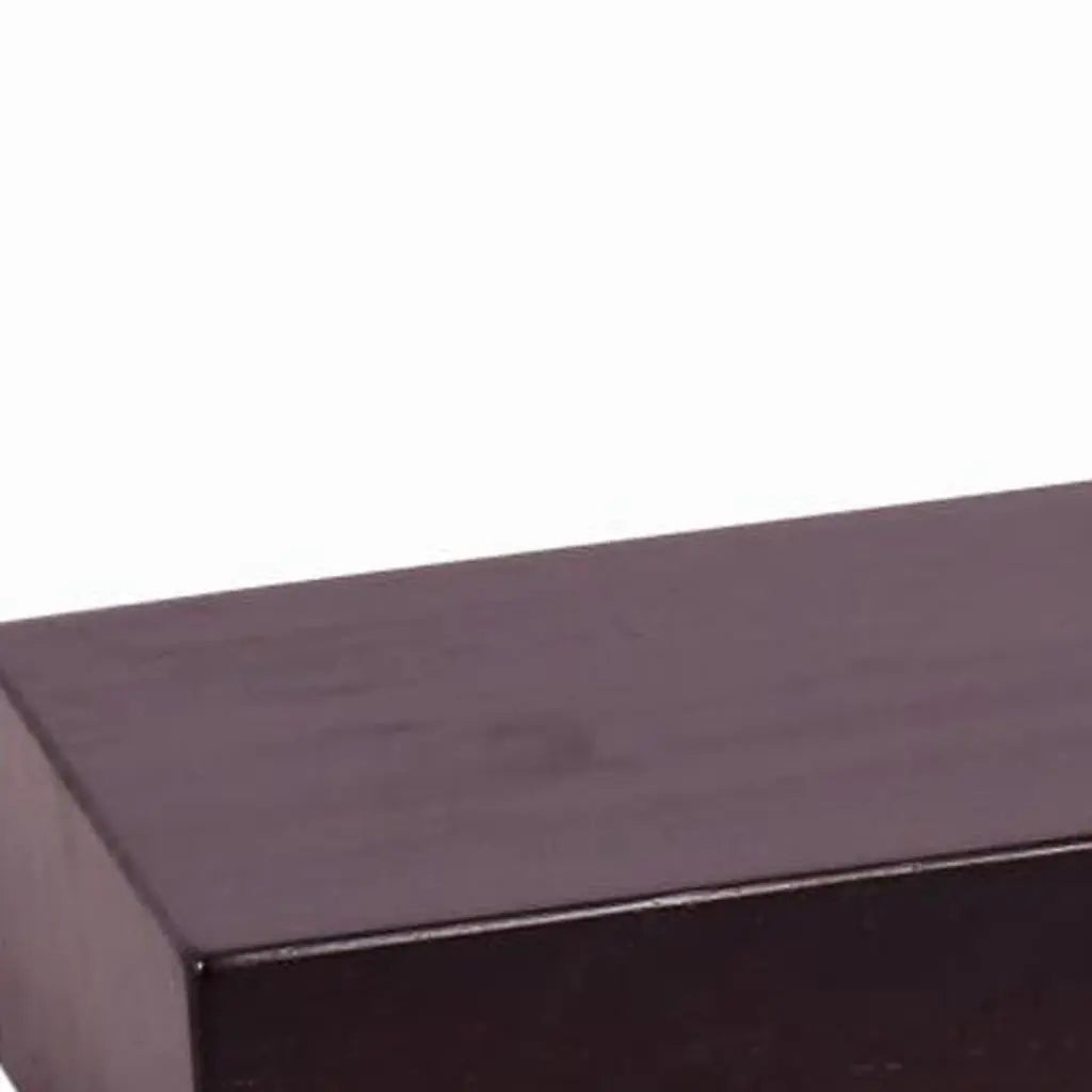 38" Espresso Wood Wall Mounted Floating Shelf Homeroots Organization