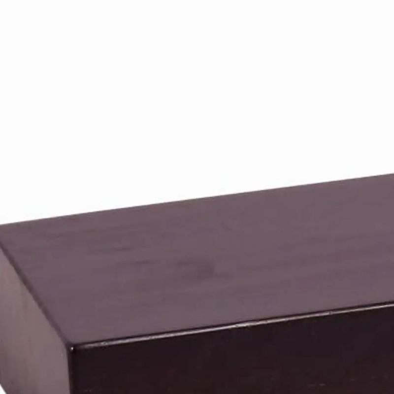 38" Espresso Wood Wall Mounted Floating Shelf Homeroots Organization