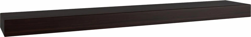 38" Espresso Wood Wall Mounted Floating Shelf Homeroots Organization