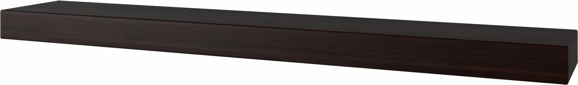 38" Espresso Wood Wall Mounted Floating Shelf Homeroots Organization