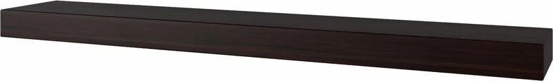 38" Espresso Wood Wall Mounted Floating Shelf Homeroots Organization