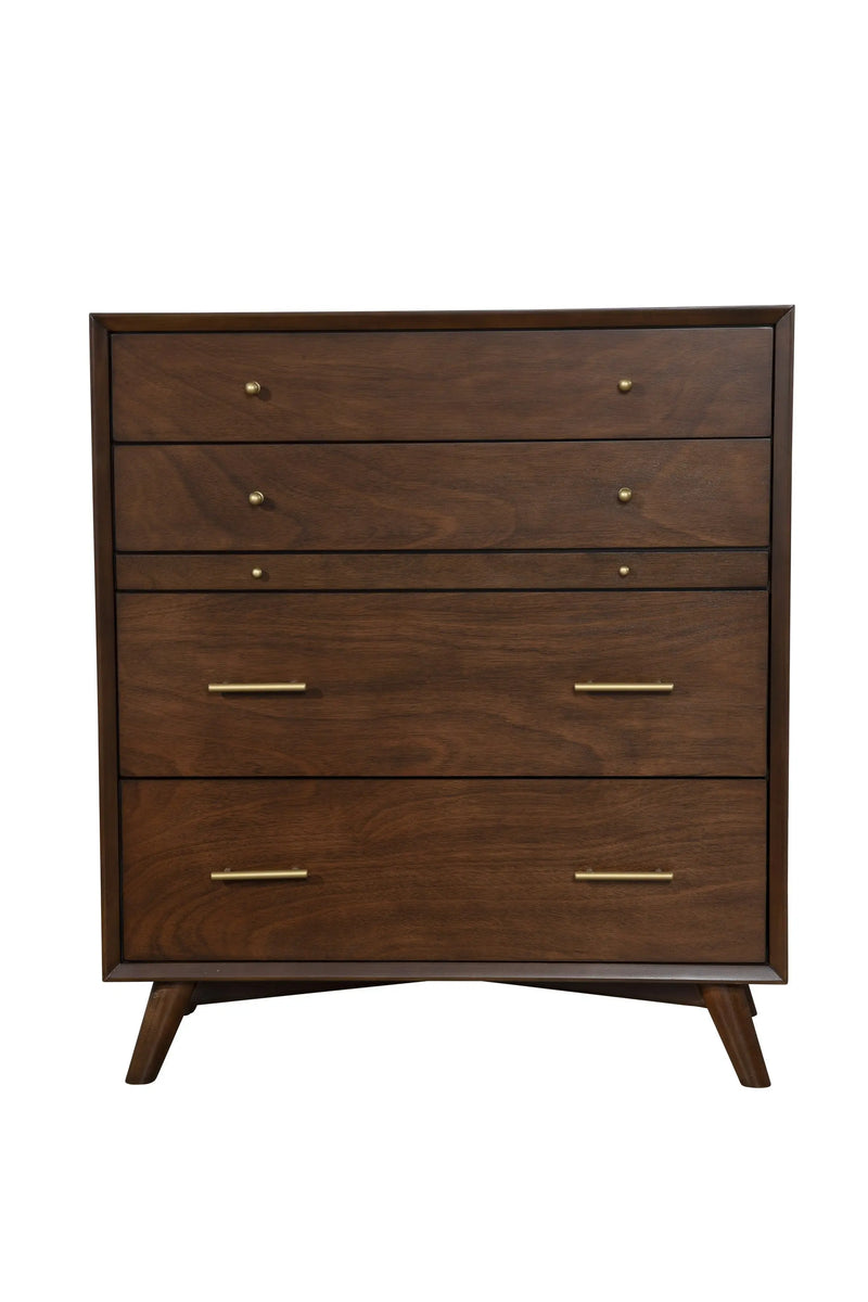 38" Mahogany Solid Wood Four Drawer Chest - GreatEagleInc