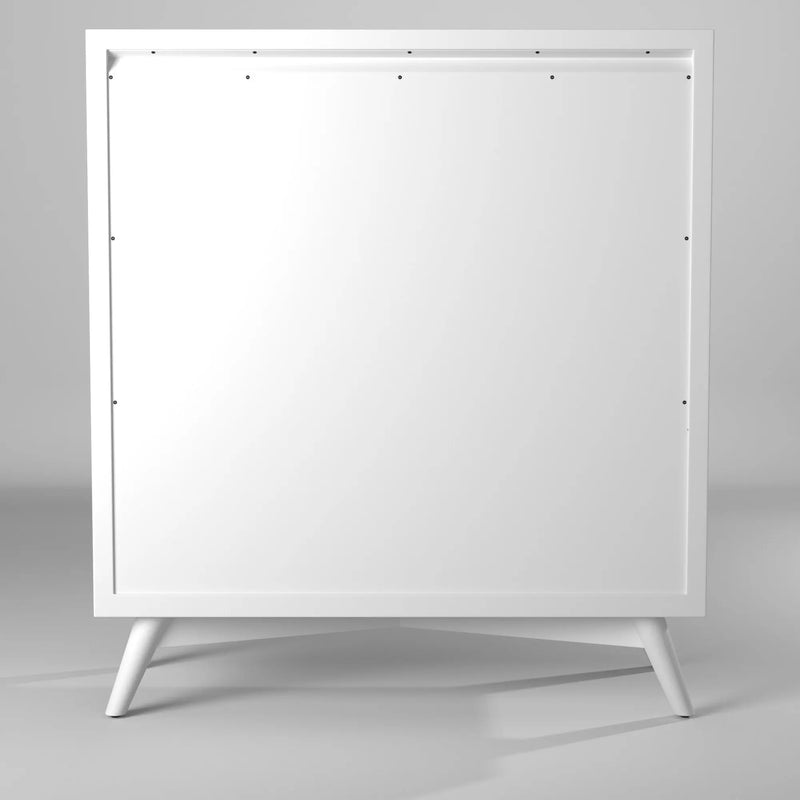 38" White Solid Wood Four Drawer Chest - GreatEagleInc