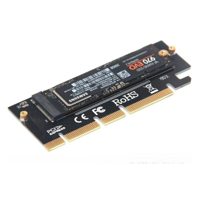 M.2 NVME Raiser PCIE to M2 Adapter PCI Express GEN3 High Speed Compatible PCIE X16 X8 X4 Slot LED Indicator for 2230-2280 M2 SSD