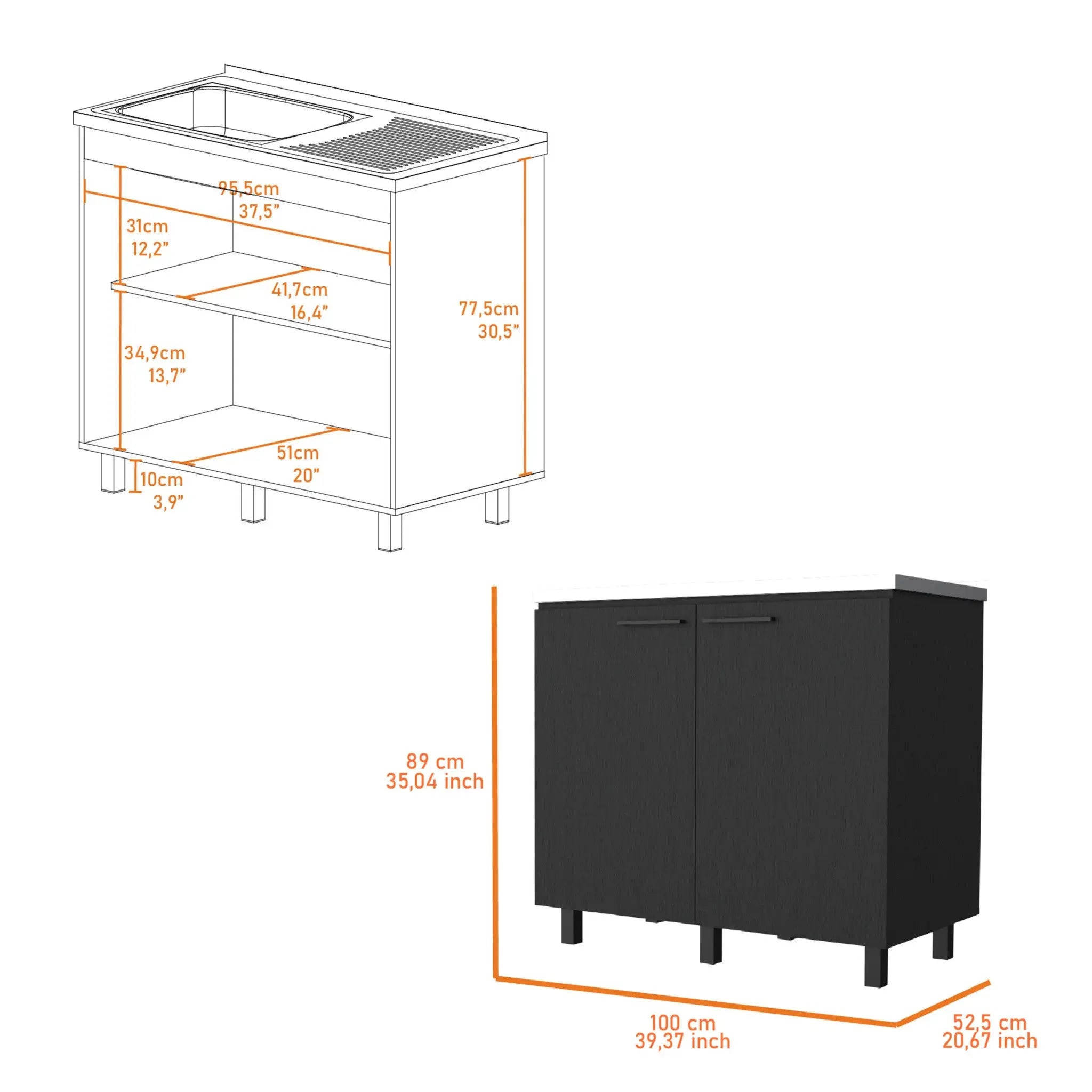 39" Black And Silver Accent Cabinet With One Shelf Homeroots Kitchen & Dining