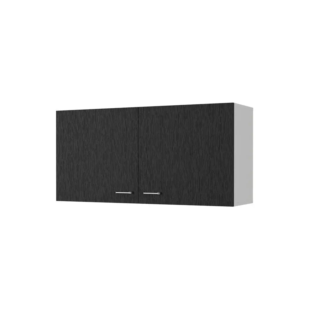 39" Black Wood Wall mounted Accent Cabinet Homeroots Kitchen & Dining