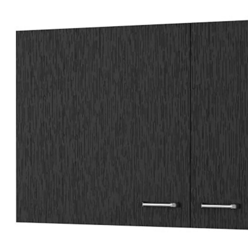 39" Black Wood Wall mounted Accent Cabinet Homeroots Kitchen & Dining