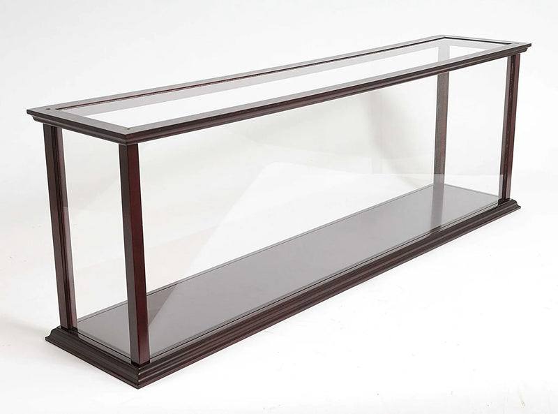 39" Dark Brown Glass Standard Display Stand Homeroots Kitchen & Dining