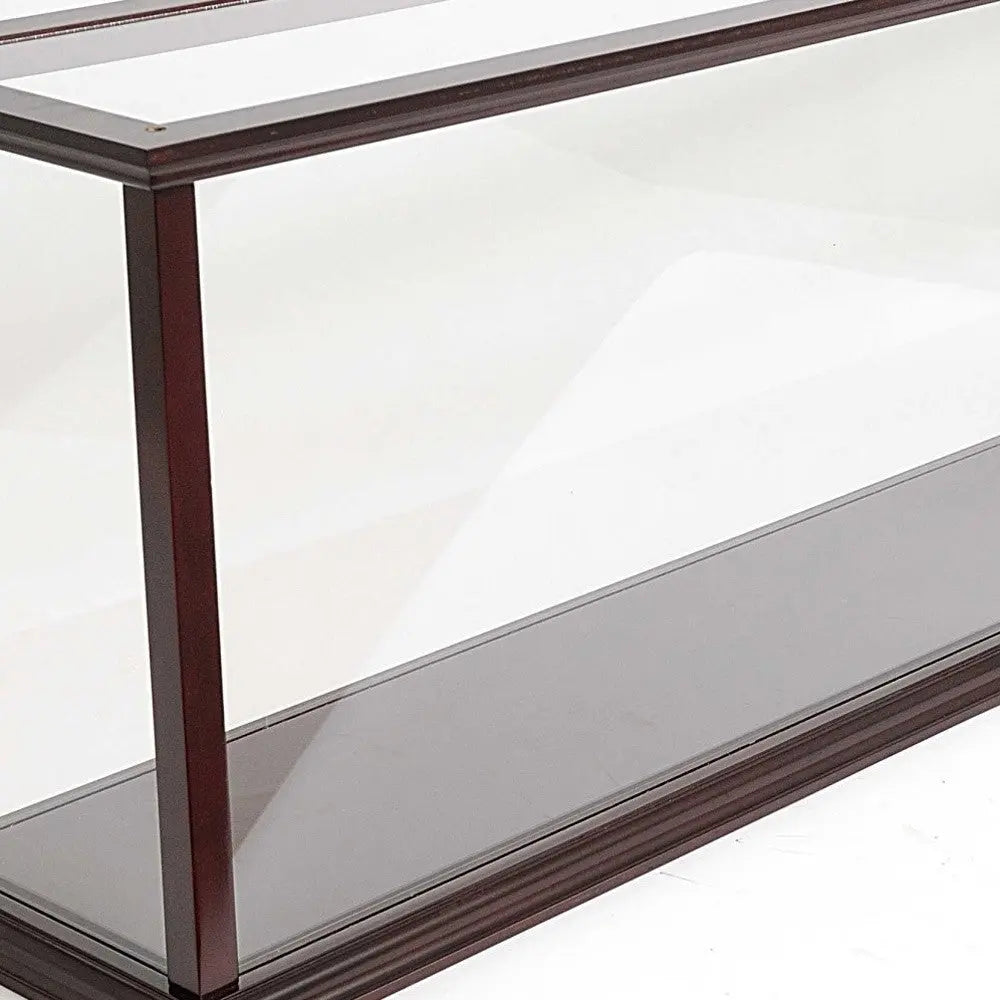 39" Dark Brown Glass Standard Display Stand Homeroots Kitchen & Dining