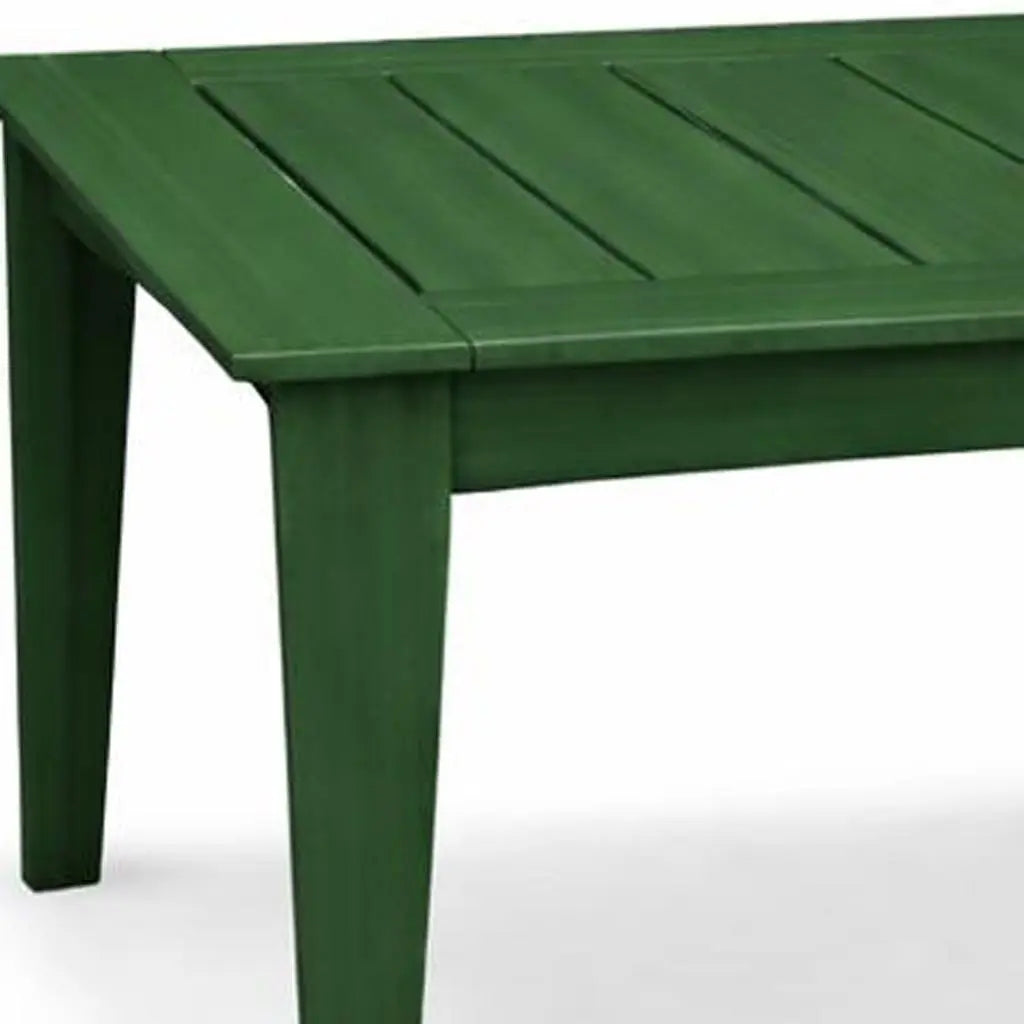 39" Green Heavy Duty Plastic Square Outdoor Dining Table Homeroots Outdoor