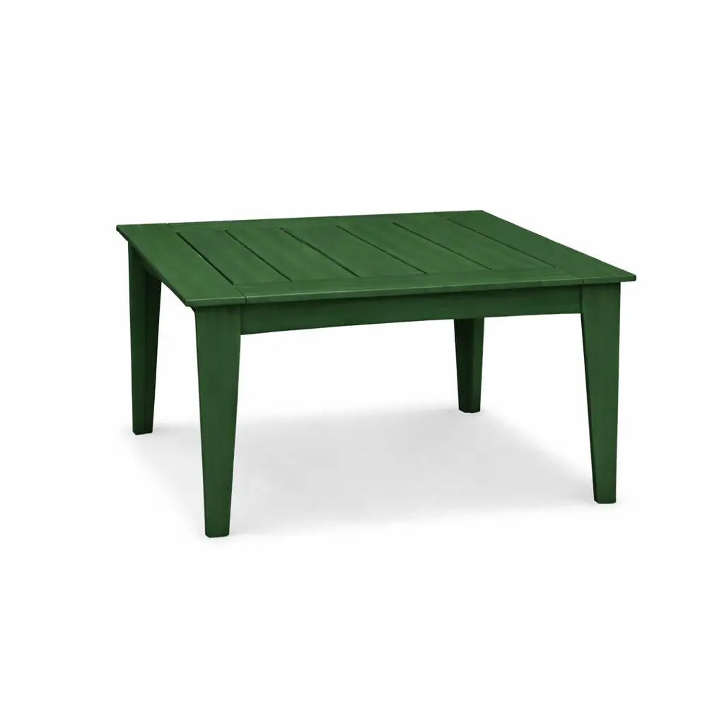 39" Green Heavy Duty Plastic Square Outdoor Dining Table Homeroots Outdoor