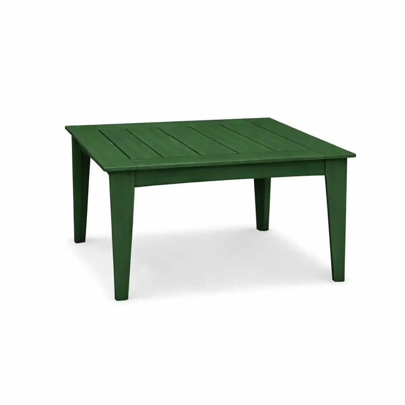 39" Green Heavy Duty Plastic Square Outdoor Dining Table Homeroots Outdoor