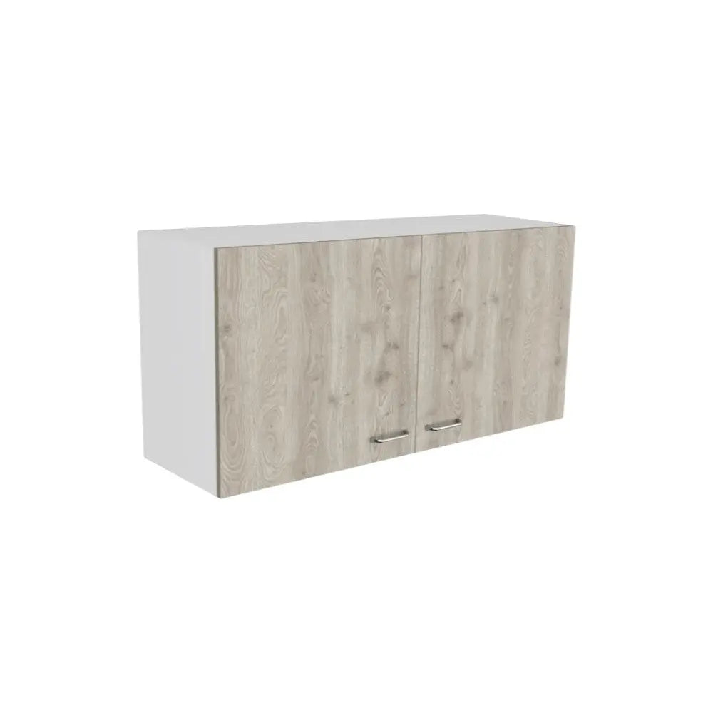 39" Oak Wood Wall Mounted Accent Cabinet With Two Doors Homeroots Kitchen & Dining