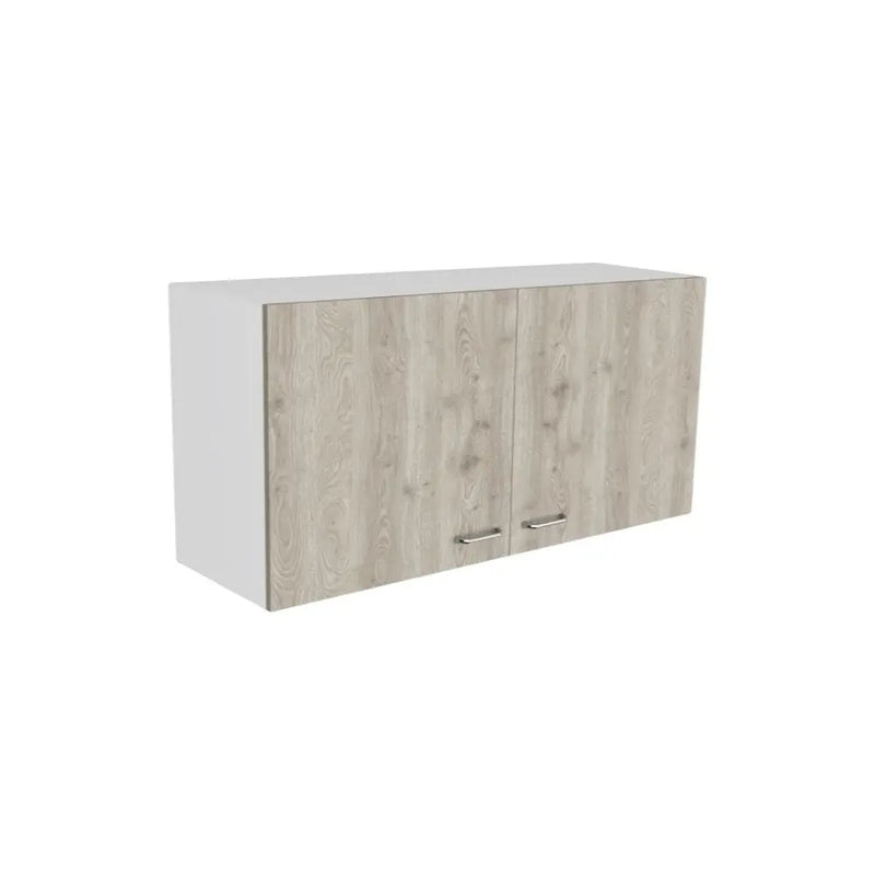 39" Oak Wood Wall Mounted Accent Cabinet With Two Doors Homeroots Kitchen & Dining
