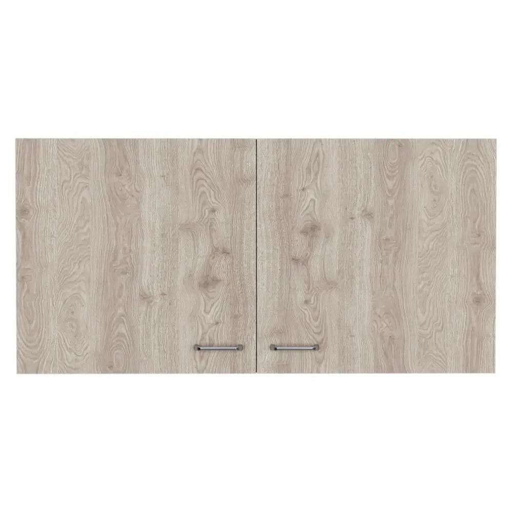 39" Oak Wood Wall Mounted Accent Cabinet With Two Doors Homeroots Kitchen & Dining