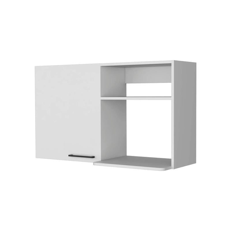 39" White Accent Cabinet With Two Shelves Homeroots Kitchen & Dining