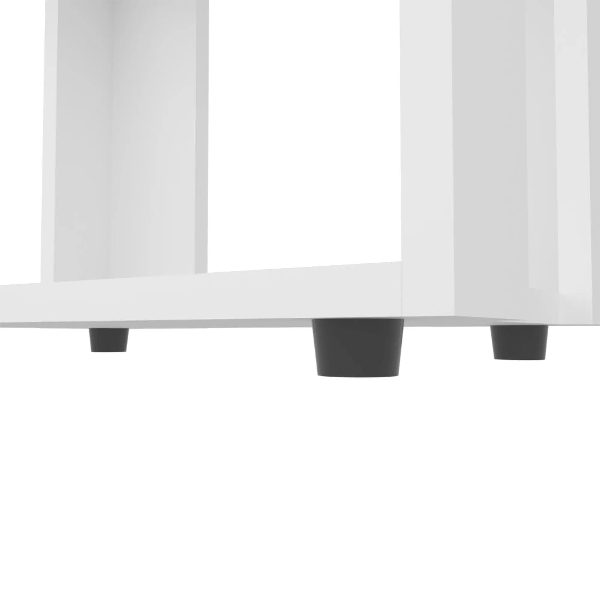 39" White Wood Three Tier Bookcase Homeroots Office