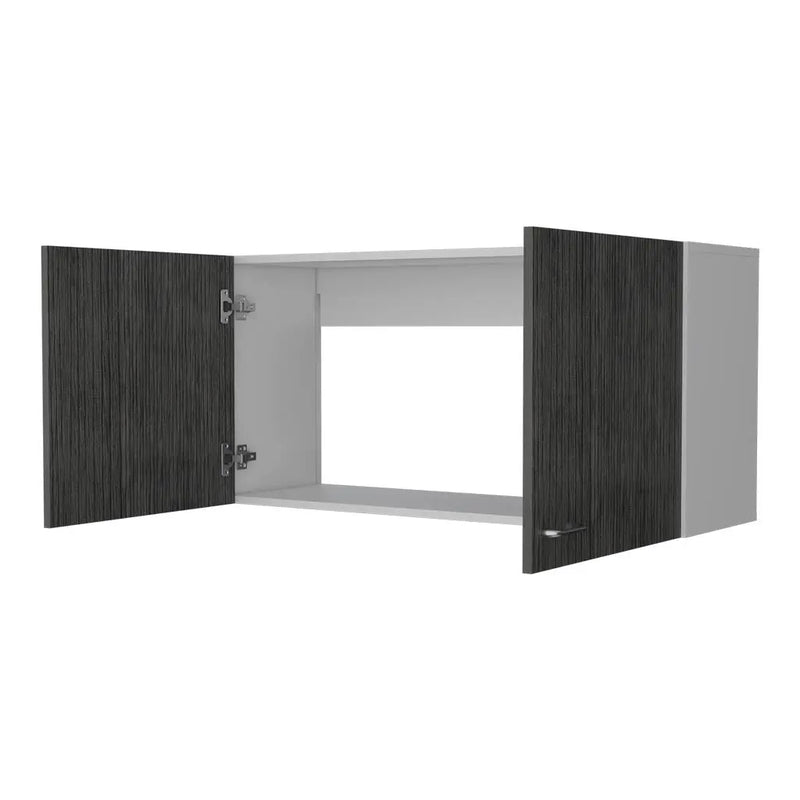 39" White Wood Wall mounted Accent Cabinet Homeroots Kitchen & Dining