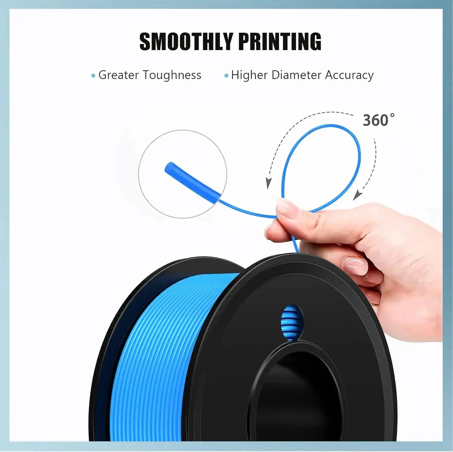 3D Printer Filament 4 Colors Green Blue Yellow Purple Filiment1.75 Accuracy ±0.02mm 250G X 4 GreatEagleInc