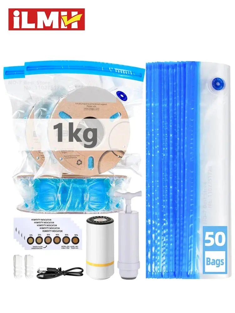 3D Printer Filament Vacuum Bag with USB Rechargeable Electric Air Pump, Vacuum Sealing for PLA ABS PETG Filament Storage GreatEagleInc