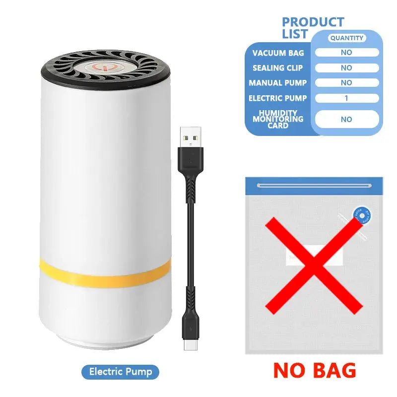 3D Printer Filament Vacuum Bag with USB Rechargeable Electric Air Pump, Vacuum Sealing for PLA ABS PETG Filament Storage GreatEagleInc