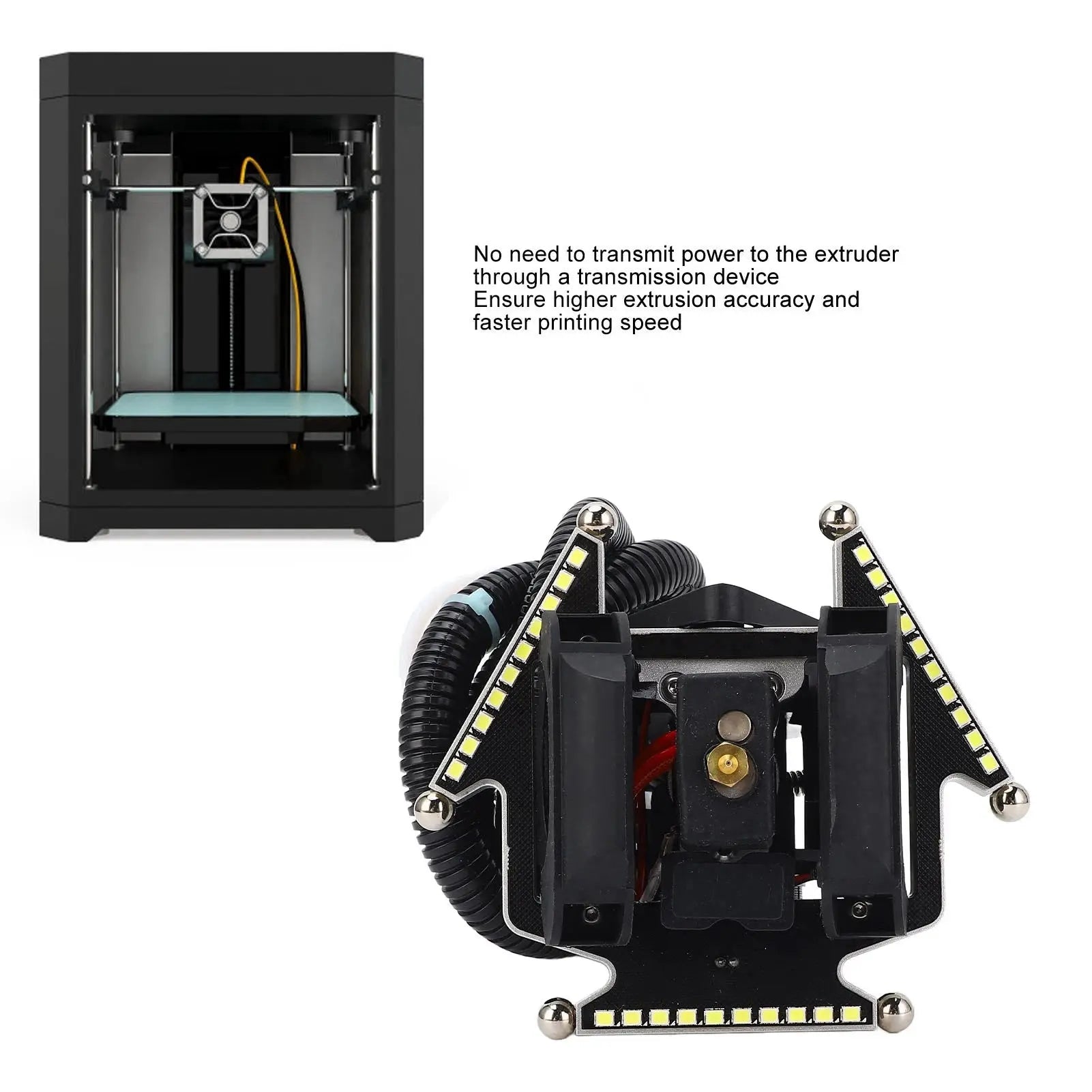 3D Printer Part Direct Drive Extruder High Accuracy Fast Printing Short Distance Intelligent Matching Current for ABS PLA PETG GreatEagleInc
