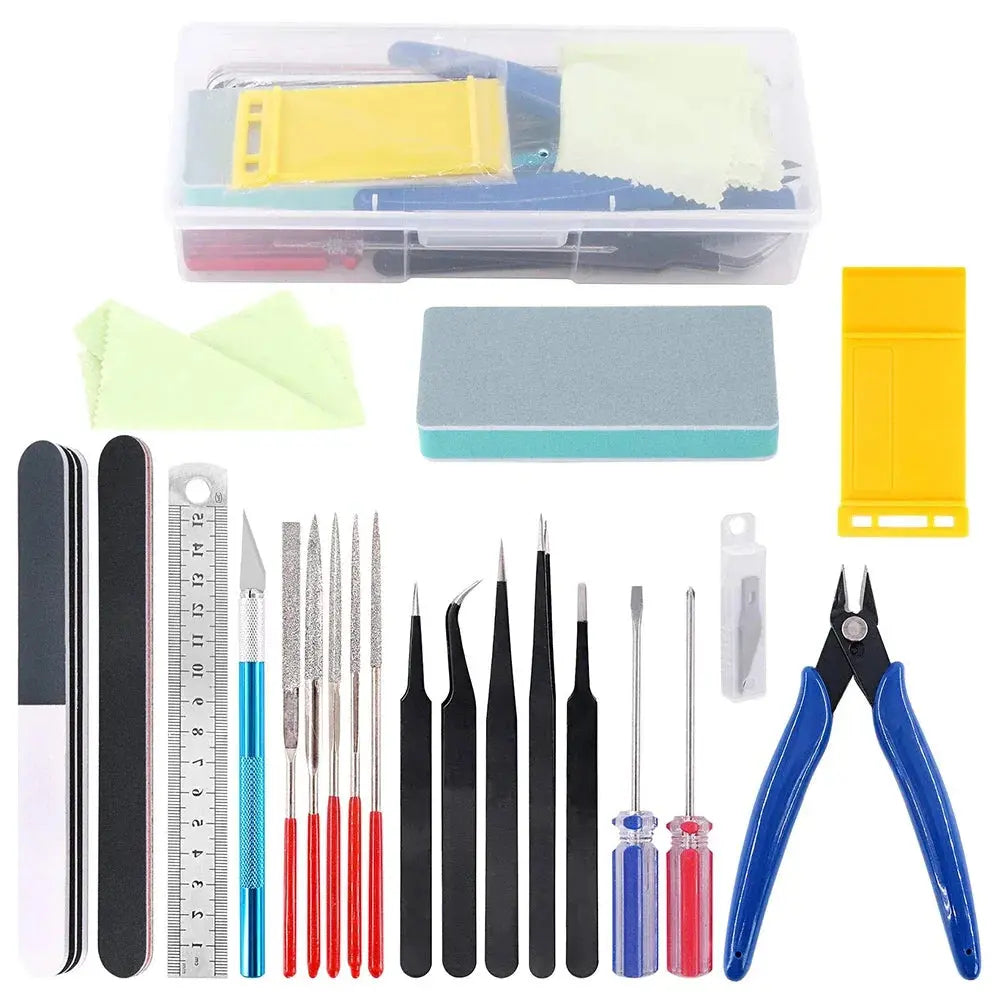 3D Printer Tool Kit Trimming Knife Scraper Cleaning Needle Tweezers Pliers Scraper Basic Deburring Tools Kit DIY 3D Printer Part GreatEagleInc