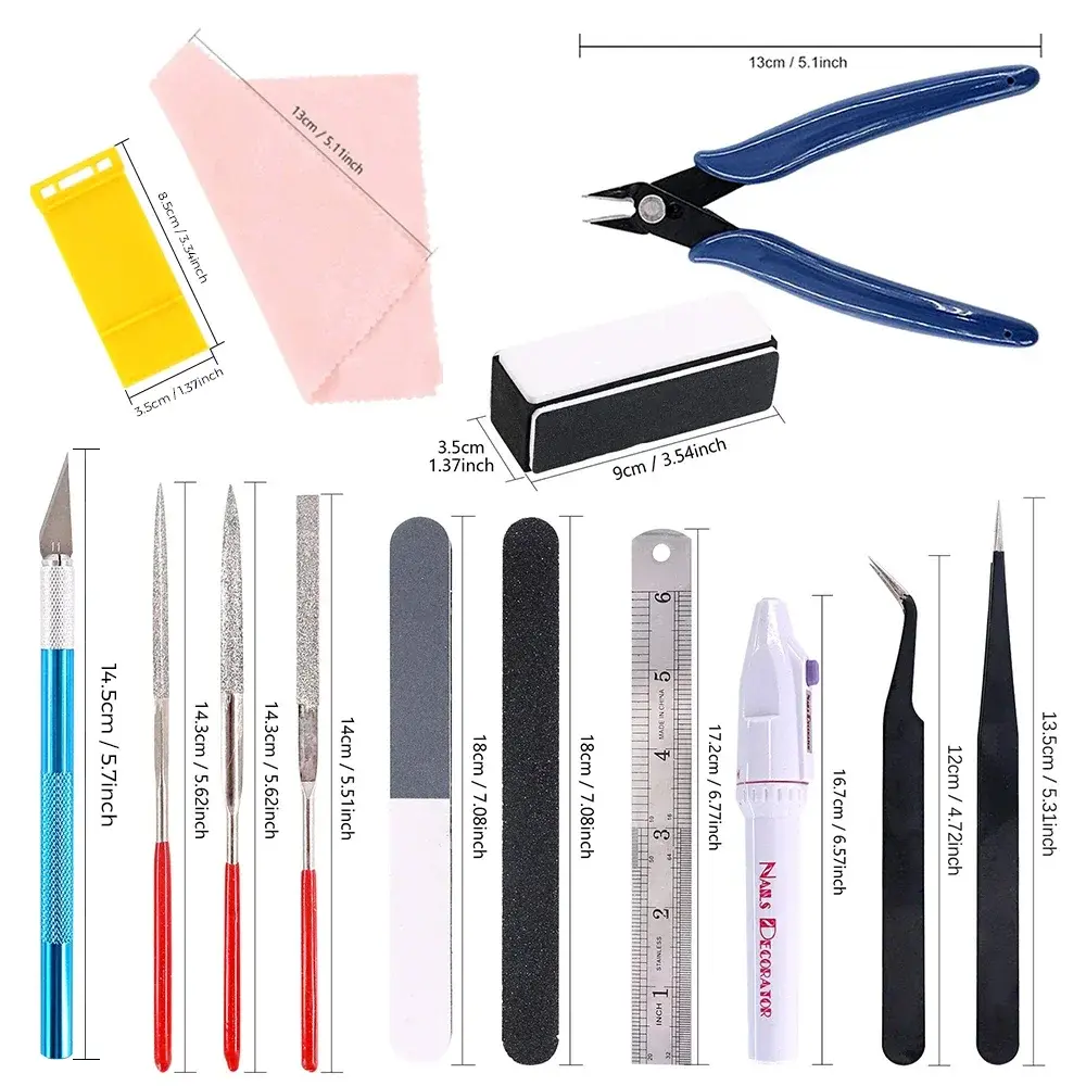 3D Printer Tool Kit Trimming Knife Scraper Cleaning Needle Tweezers Pliers Scraper Basic Deburring Tools Kit DIY 3D Printer Part GreatEagleInc