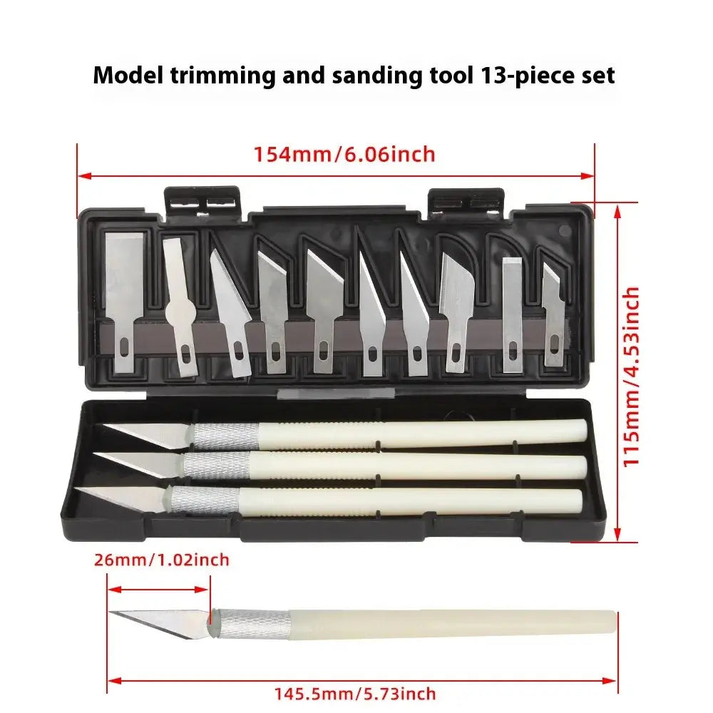 3D Printer Tool Kit Trimming Knife Scraper Cleaning Needle Tweezers Pliers Scraper Basic Deburring Tools Kit DIY 3D Printer Part GreatEagleInc
