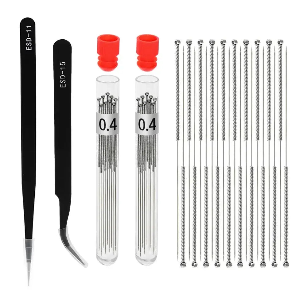 3D Printer Tool Kit Trimming Knife Scraper Cleaning Needle Tweezers Pliers Scraper Basic Deburring Tools Kit DIY 3D Printer Part GreatEagleInc