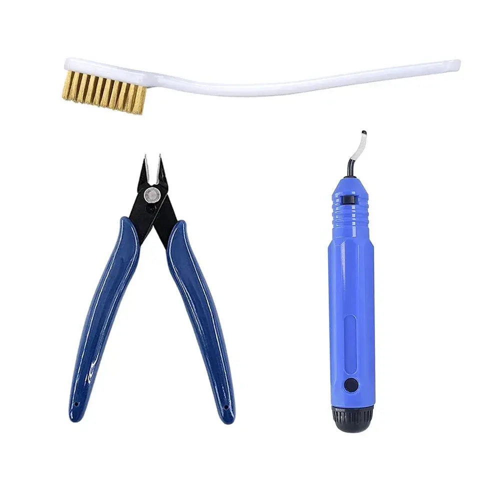 3D Printer Tool Kit Trimming Knife Scraper Cleaning Needle Tweezers Pliers Scraper Basic Deburring Tools Kit DIY 3D Printer Part GreatEagleInc