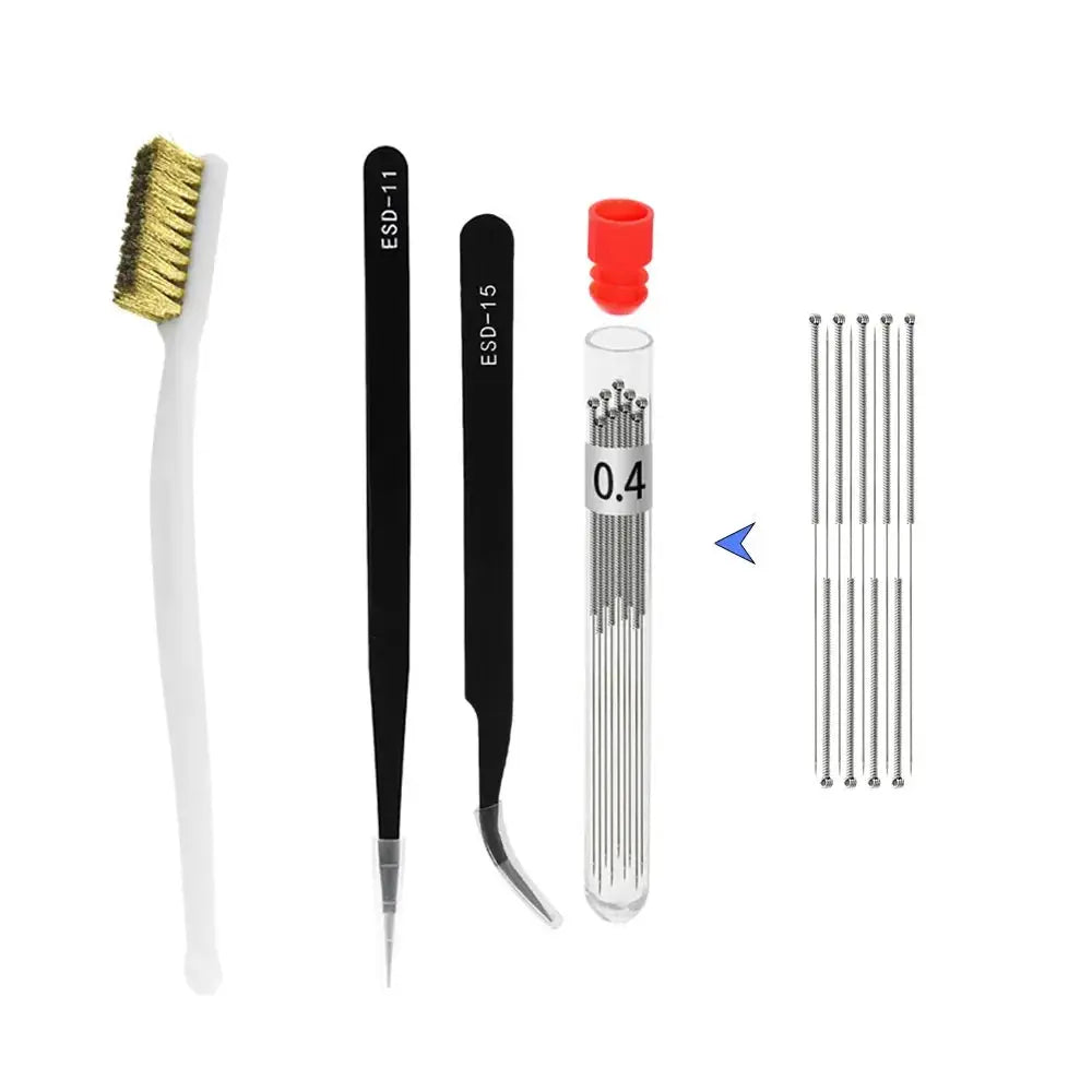 3D Printer Tool Kit Trimming Knife Scraper Cleaning Needle Tweezers Pliers Scraper Basic Deburring Tools Kit DIY 3D Printer Part GreatEagleInc