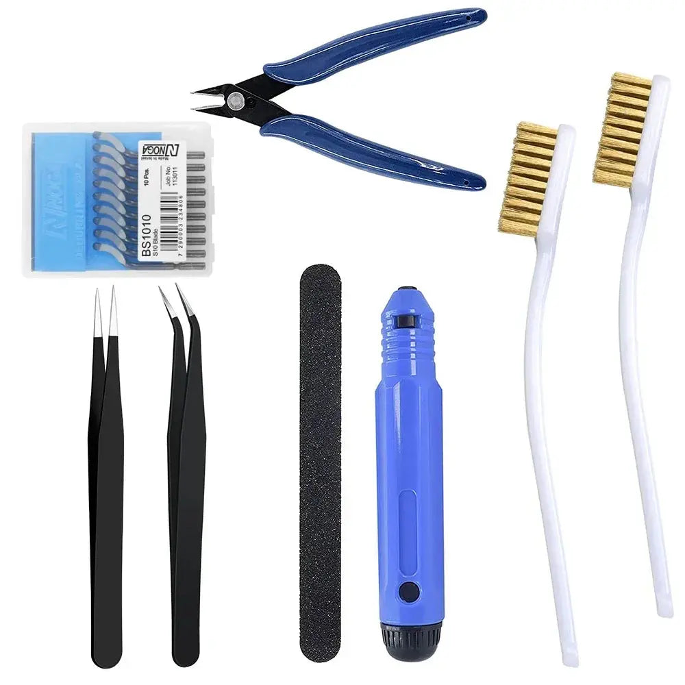 3D Printer Tool Kit Trimming Knife Scraper Cleaning Needle Tweezers Pliers Scraper Basic Deburring Tools Kit DIY 3D Printer Part GreatEagleInc