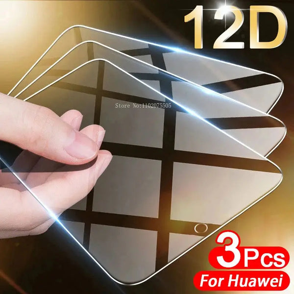 3PCS Tempered Glass for Huawei P Smart 2019 P Smart Z S 2021 Screen Protector for Huawei P30 Lite P20 Pro P40 Lite P50 Pro Glass GreatEagleInc