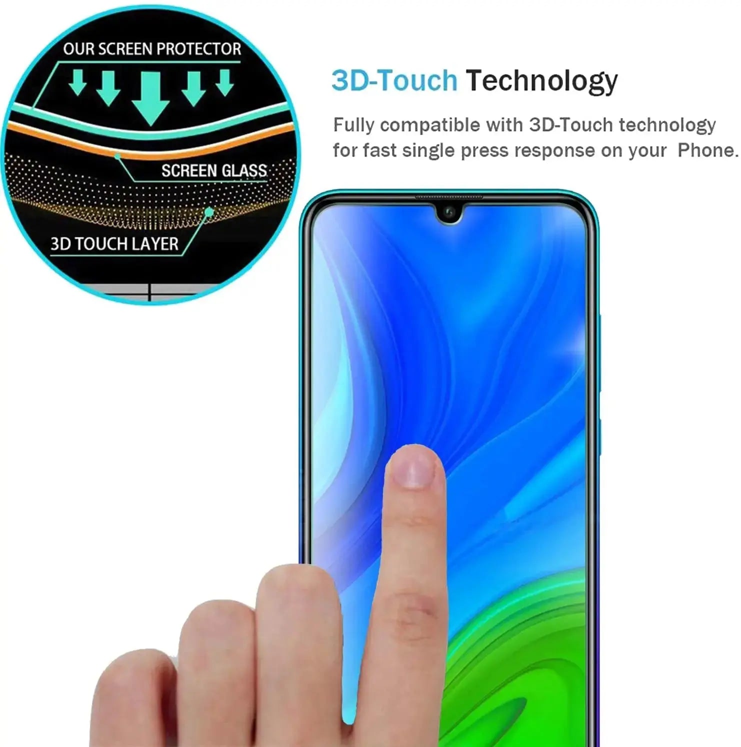 3Pcs Tempered Glass For Huawei P Smart 2019 2020 2021 P Smart S Z Pro Screen Protector GreatEagleInc