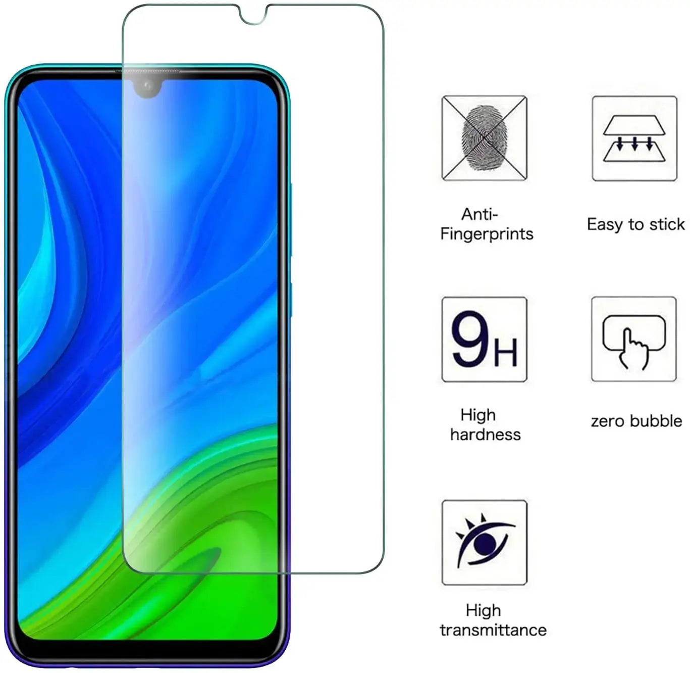3Pcs Tempered Glass For Huawei P Smart 2019 2020 2021 P Smart S Z Pro Screen Protector GreatEagleInc
