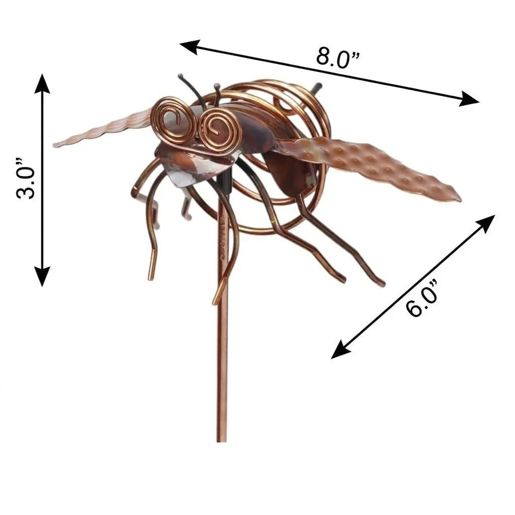 3" Copper Insect Garden Stake Homeroots Outdoor