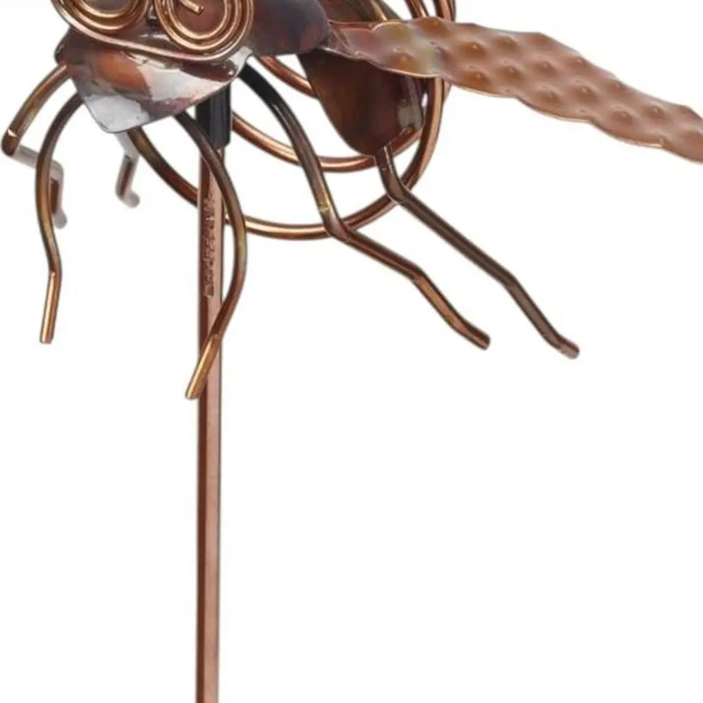 3" Copper Insect Garden Stake Homeroots Outdoor