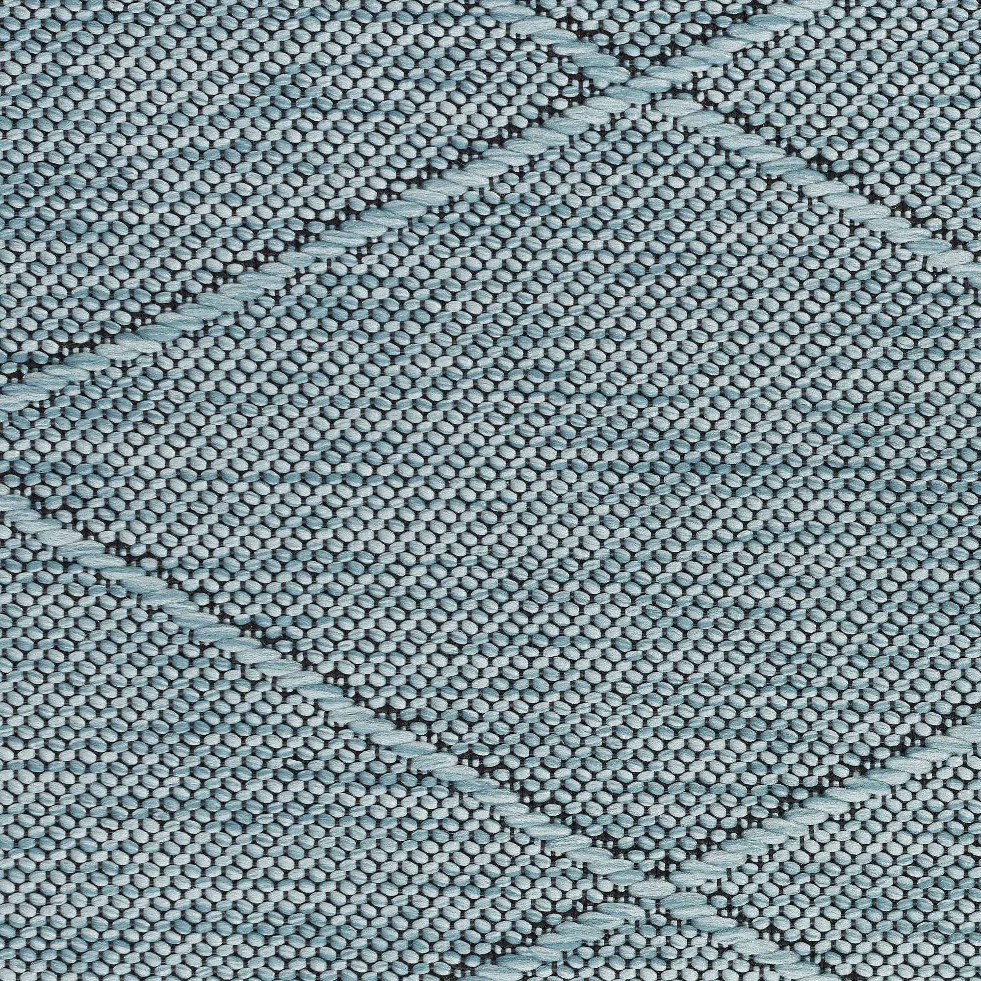 3' X 5' Aqua And Ivory Geometric Indoor Outdoor Area Rug Homeroots Outdoor