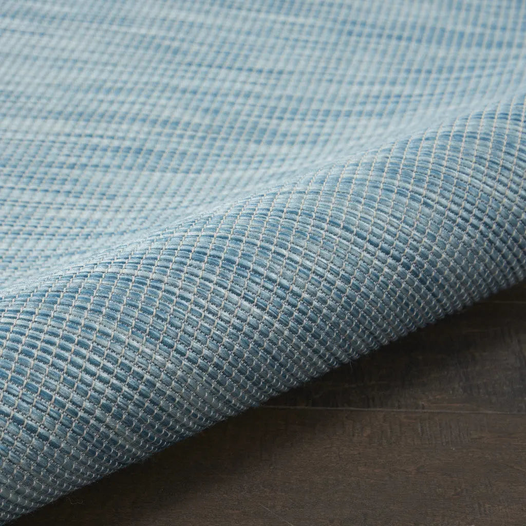 3' X 5' Aqua And Ivory Indoor Outdoor Area Rug Homeroots Outdoor
