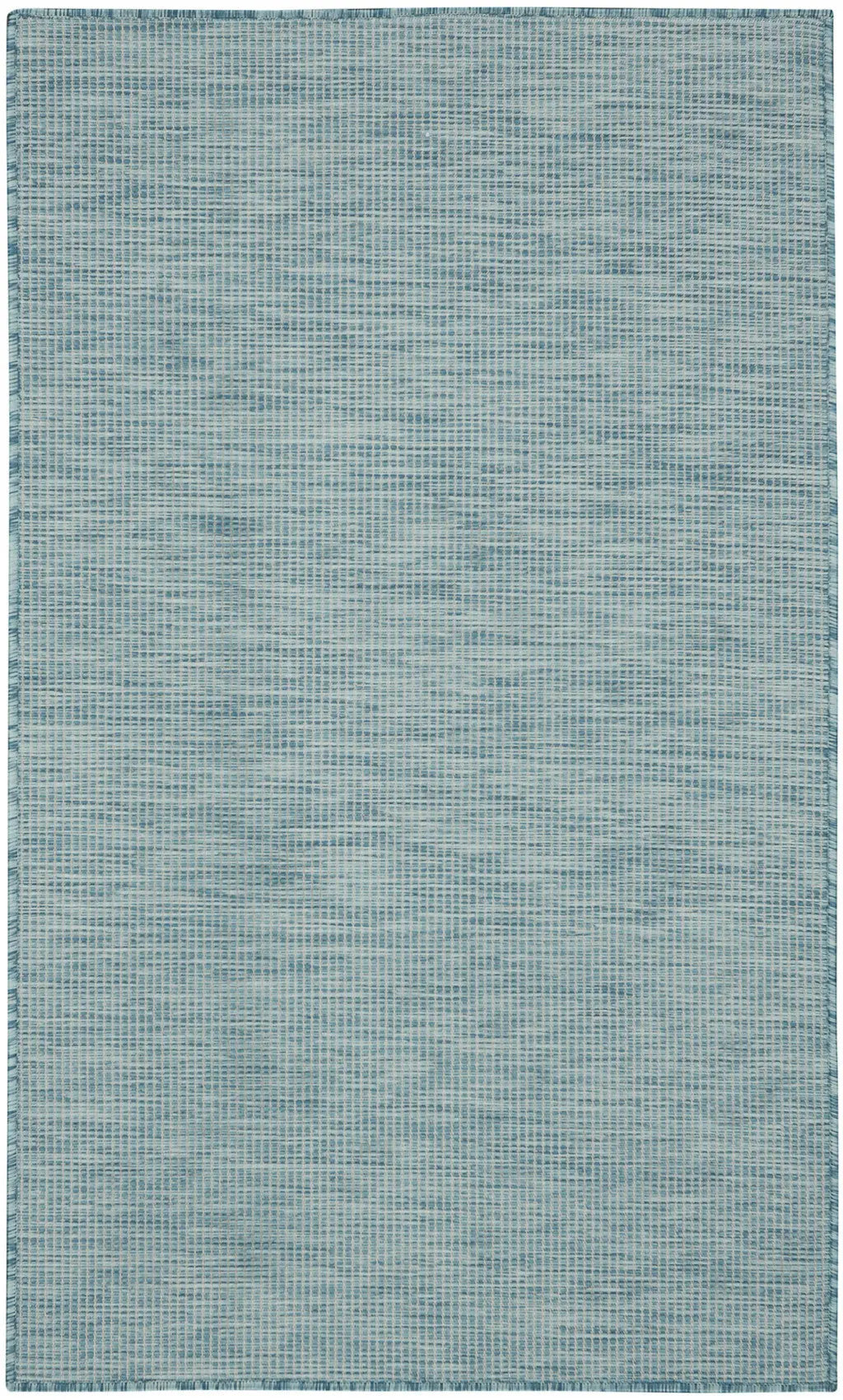 3' X 5' Aqua And Ivory Indoor Outdoor Area Rug Homeroots Outdoor