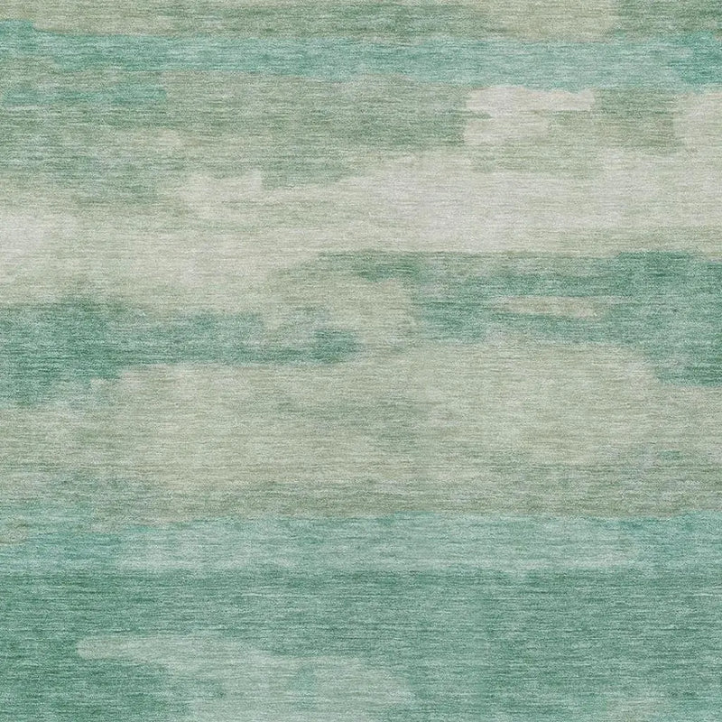 3' X 5' Aqua And Teal Blue Abstract Washable Indoor Outdoor Area Rug Homeroots Outdoor