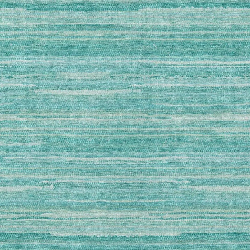 3' X 5' Aqua And Teal Blue Striped Washable Indoor Outdoor Area Rug Homeroots Outdoor