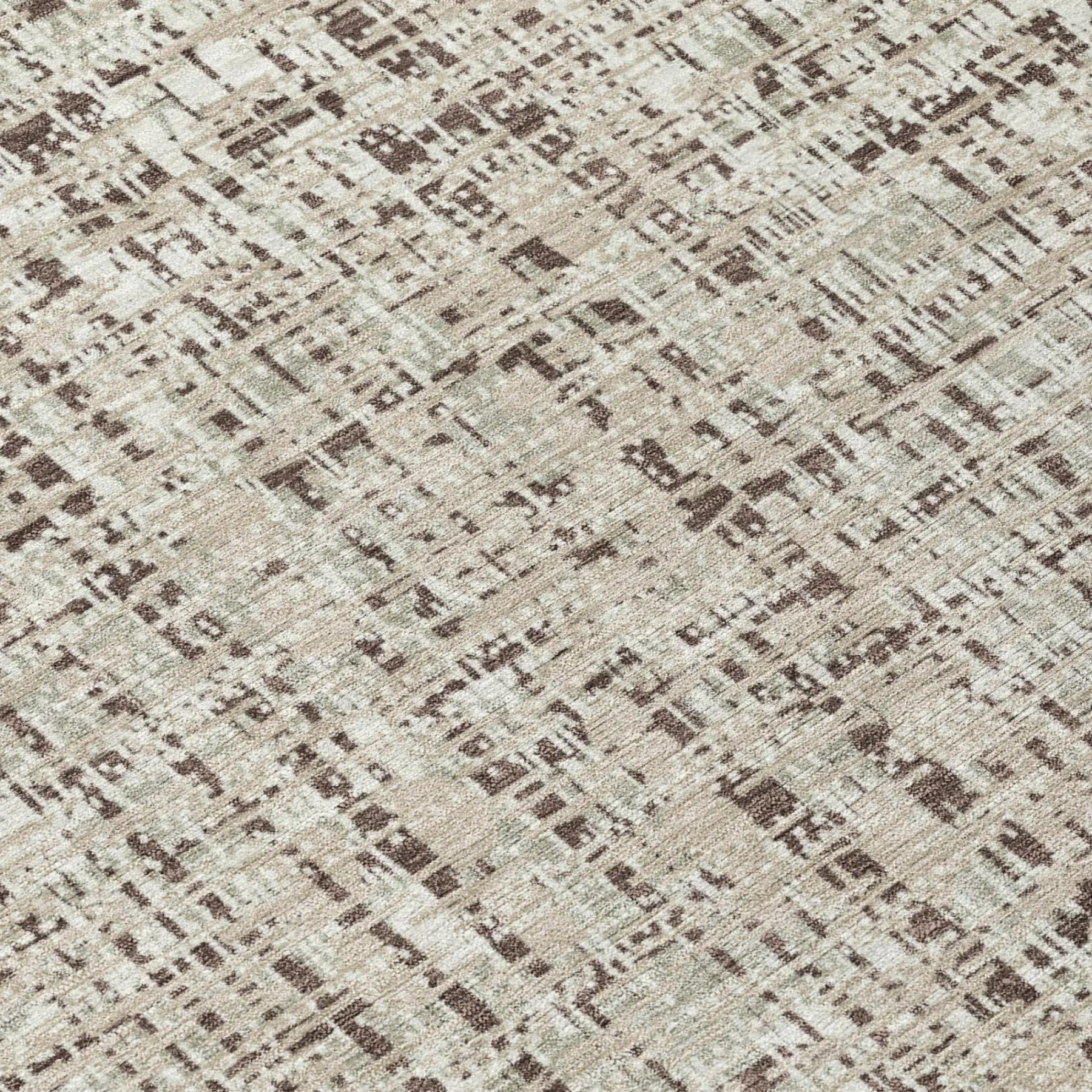 3' X 5' Beige And Brown Abstract Washable Indoor Outdoor Area Rug Homeroots Outdoor